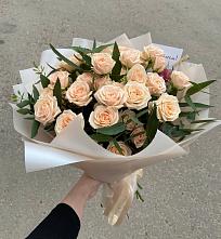 Букет Кремовые розы Латте в Александровское
